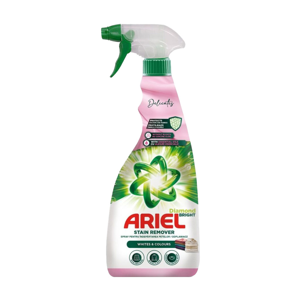 Плямовивідник-спрей ARIEL White &amp; Color Delicates Stain Remover, 750 мл